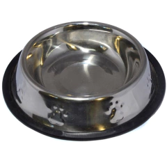 Comedouro Inox Anti Derrapante M - comprar online