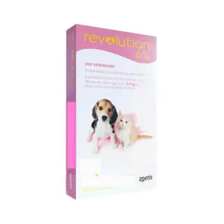 REVOLUTION 6% 0,25ml cães e gatos filhotes até 2,5kg 1 pipeta - comprar online