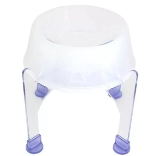 Comedouro Lilopety Plast C/Suporte Cristal P