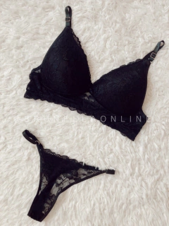 Conjunto encaje armado 3 colores