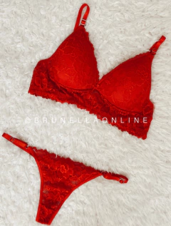 Conjunto encaje armado 3 colores - comprar online