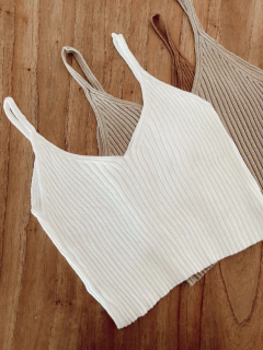 Top tejido hilo 4 colores - comprar online