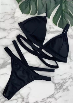 Bikini tiritas conjunto negro - 2 x $34.000 transfe