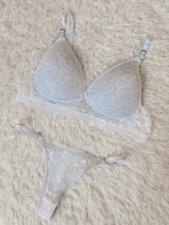 Conjunto encaje armado 3 colores - Brunella Online