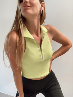 Imagen de top chomba con cierre 3 colores - $9265 transf