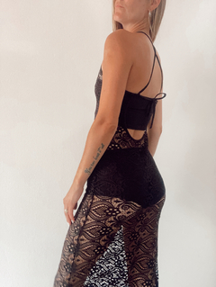 Vestido encaje largo - $16990 transfe