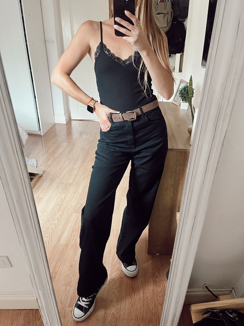 Jean wide negro - 36 al 46 - comprar online