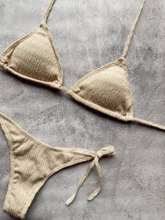 Bikini texturada conjunto - tienda online