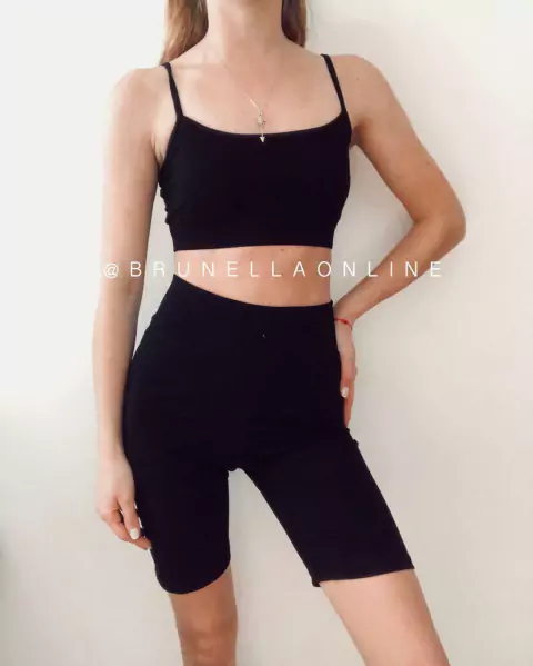 calza ciclista algodon cintura alta - 6 talles