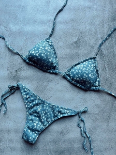Bikini textura + estampa conjunto - 2 x $34.000 transfe