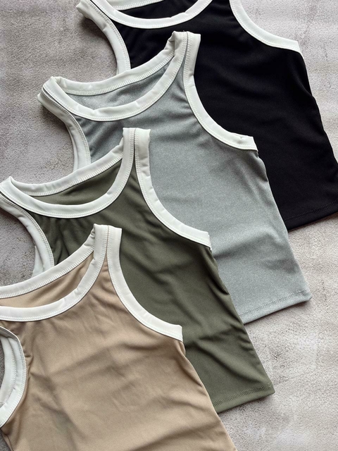 Top musculosa morley contraste - comprar online