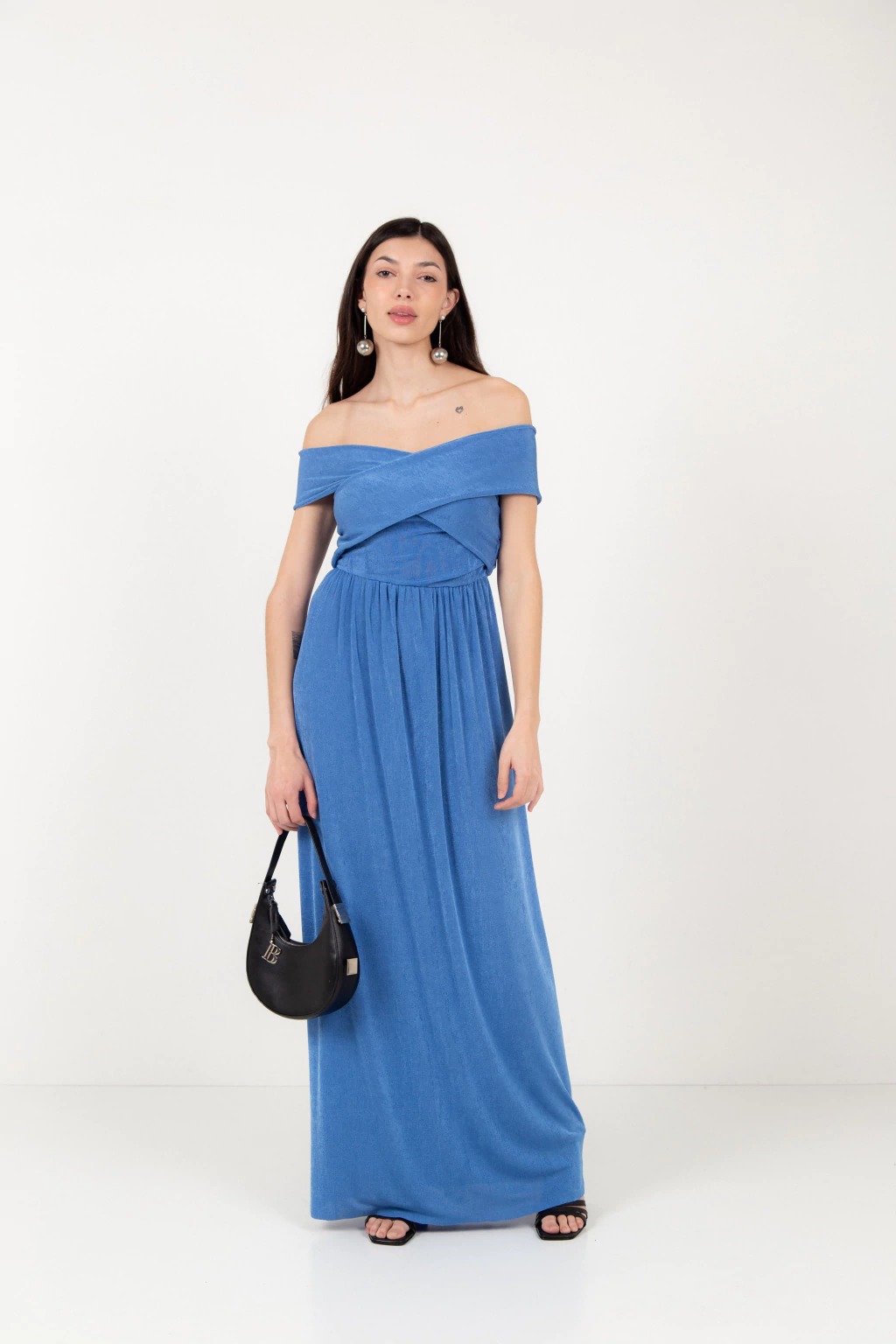 VESTIDO LARGO SILVESTRE AZUL thumbnail 3