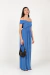 VESTIDO LARGO SILVESTRE AZUL - PRISHA