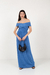 VESTIDO LARGO SILVESTRE AZUL - comprar online