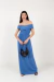 VESTIDO LARGO SILVESTRE AZUL - comprar online