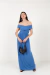 VESTIDO LARGO SILVESTRE AZUL en internet