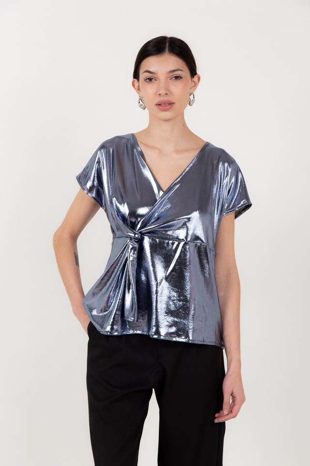 Blusa Cascada Metal Azul thumbnail 2