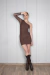 VESTIDO CORTO MANTIS CHOCOLATE on internet