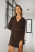 VESTIDO CORTO SALTAMONTES CHOCOLATE - tienda online