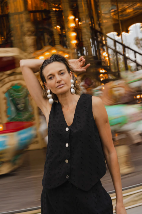 CHALECO LUZ NEGRO