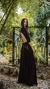 VESTIDO LARGO METALIZADO NEGRO - comprar online