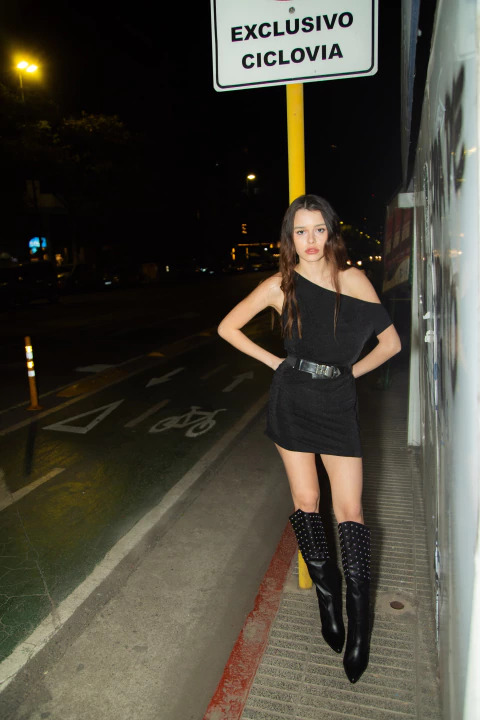 VESTIDO CORTO TUCAN NEGRO