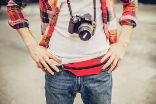 Cinturón Expanda Negro/Coral Fluo - BERT