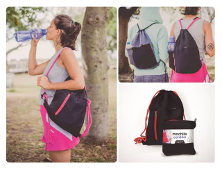 Mochila Cordón Negro/Rojo - BERT