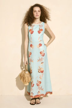 Aguay Vestido Largo Cut Out - comprar online