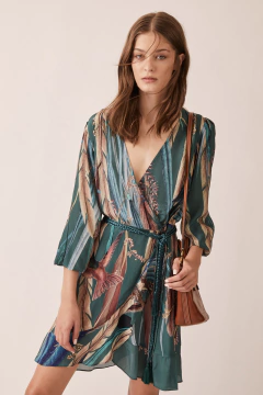 Iruya Vestido Corto Cruzado