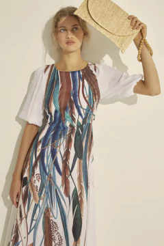 Iruya Vestido Largo Cut-Out CON MANGA en internet