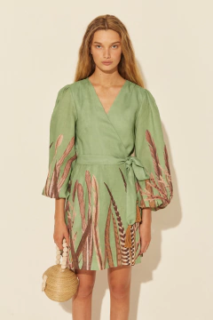 Traful Vestido Corto Cruzado