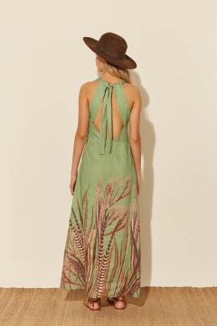 Traful Vestido Largo Escote Cruzado - comprar online