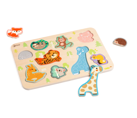 Rompecabezas encastre animales selva classic World - comprar online