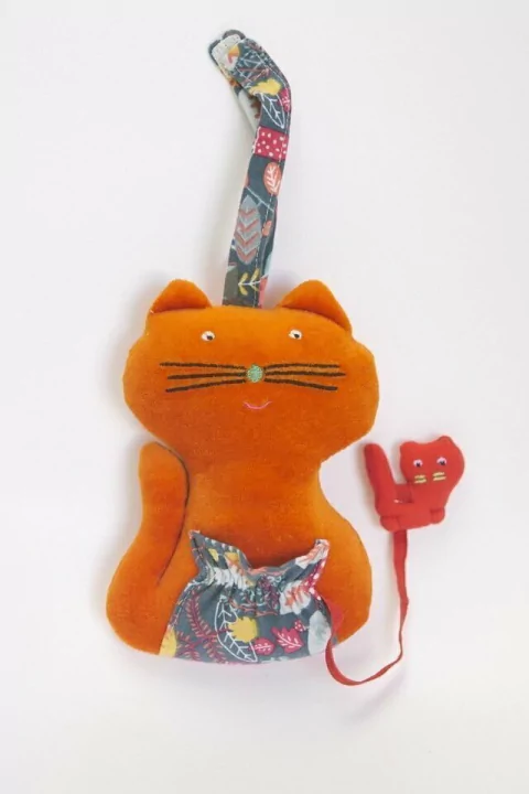 gatita colgante sonajero animales colgar