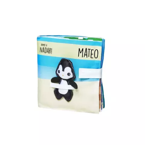 Libro sensorial "A nadar" kiwi