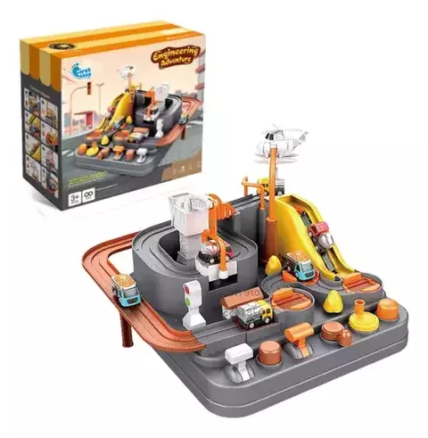 Pista de autos interactiva tiovivo