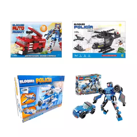 bloques auto robot toys