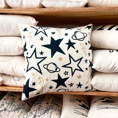 Funda de Almohadón Cuadrado ESTRELLAS Y PLANETAS - comprar online