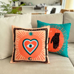 Funda de Almohadón Cuadrado Corazón - comprar online