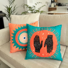 Funda de Almohadón Cuadrado Manos Astrales - comprar online