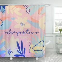 CORTINA DE BAÑO VIBRÁ POSITIVO - OUTLET! *leer descripción - comprar online