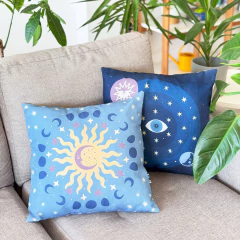 Funda de Almohadón Cuadrado COSMOS OJO en internet