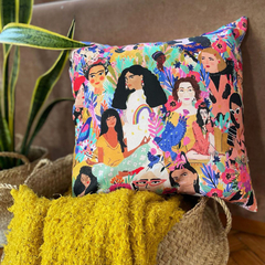 Funda de Almohadón Cuadrado MUJERES