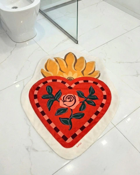 Alfombra con forma - Corazón