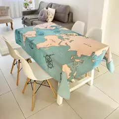 MANTEL RECTANGULAR MAPA AQUA - OUTLET! *leer descripción - comprar online