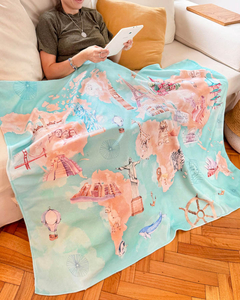 MANTA POCHOCLERA INDIVIDUAL - VUELTA AL MUNDO