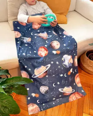 MANTA POCHOCLERA NIÑO - PLANETAS - OUTLET! *leer descripción - comprar online
