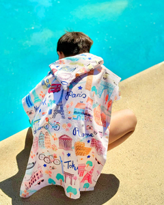 PONCHO DE TOALLA - CIUDADES - comprar online