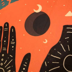 MANTA POCHOCLERA INDIVIDUAL - MANOS ASTRALES - OUTLET! *leer descripción en internet